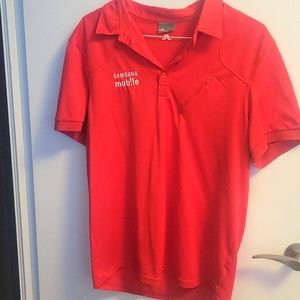 J.Lindeberg Red Golf Shirt XL